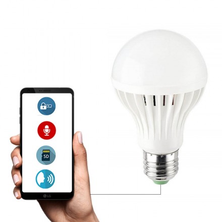 Reportofon + Microfon GSM 4G NanoSim Integrat in Bec Econimic 12W- Control prin Aplicatie (iOS / Android) [BC-FYD]